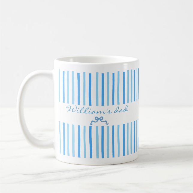Caneca de Café com Nome Personalizado e Listras Fo (Esquerda)