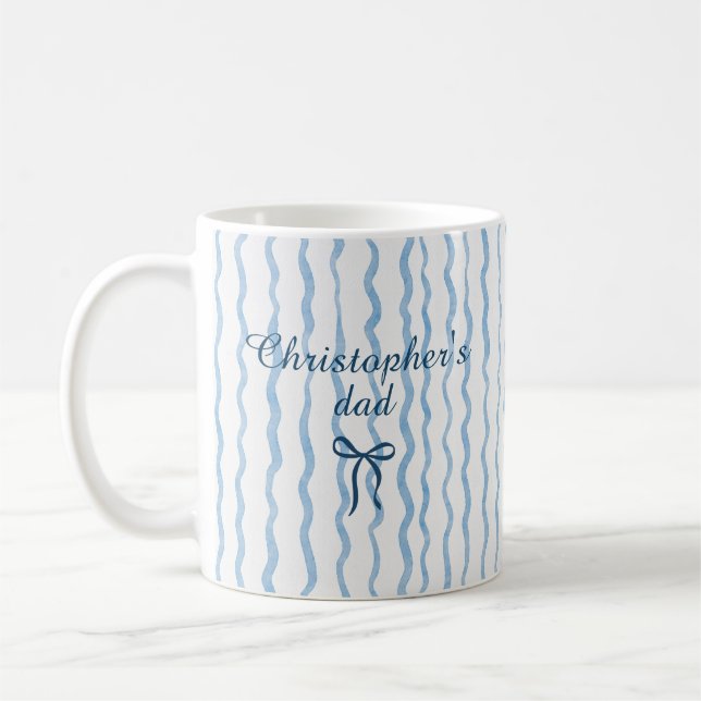 Caneca de Café com Nome Personalizado e Listras Fo (Esquerda)