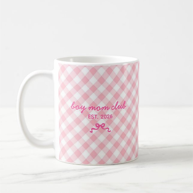 Caneca de Café com Nome Personalizado e Padrão de  (Esquerda)