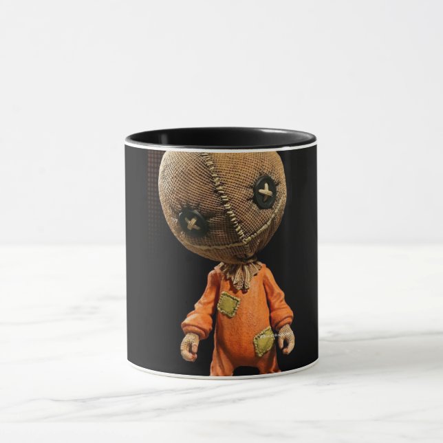 Caneca de Café com Padrão Colorido de Rabiscos | D (Centro)