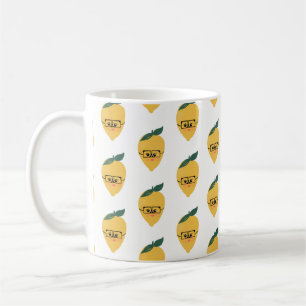 Caneca de Café com Padrão de Desenho Animado de Li