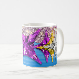 Caneca de Café com Padrão Geométrico de Estrela Co