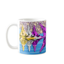 Caneca de Café com Padrão Geométrico de Estrela Co