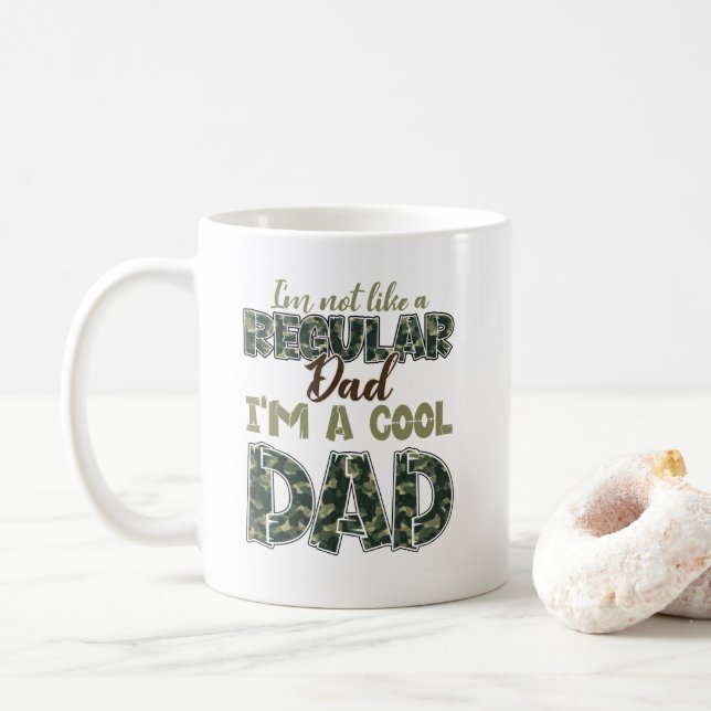 caneca de café com pai legal (Com Donut)