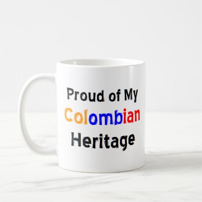 caneca de café com patrimônio colombiano (Esquerda)