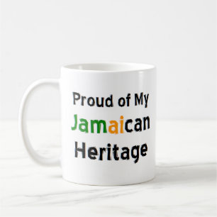 caneca de café com patrimônio jamaicano