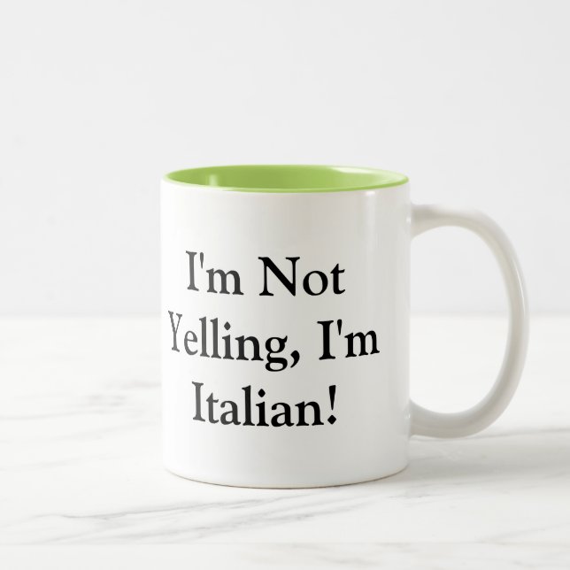 Caneca de café com provérbio italiano (Direita)