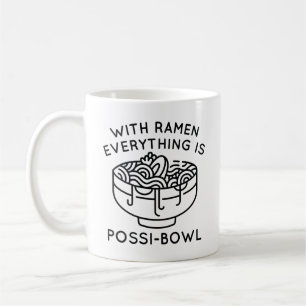 Caneca De Café Com Ramen Tudo É Possi-Bowl