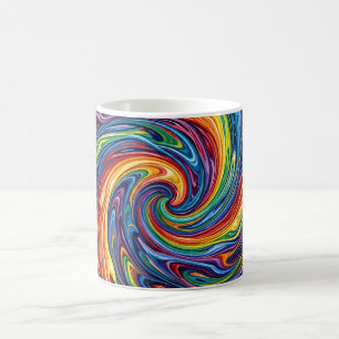 Caneca de Café com Redemoinho de Arco-íris da Nebu