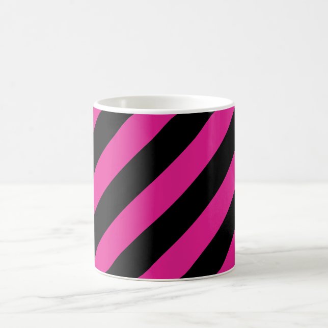 Caneca de café com risca-rosa e preta (Centro)