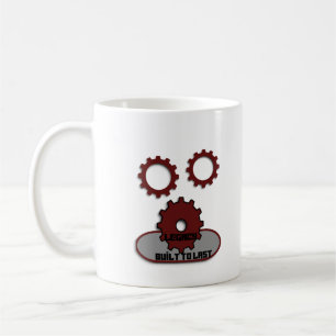 Caneca de Café com Rodas Dentadas "Construído para
