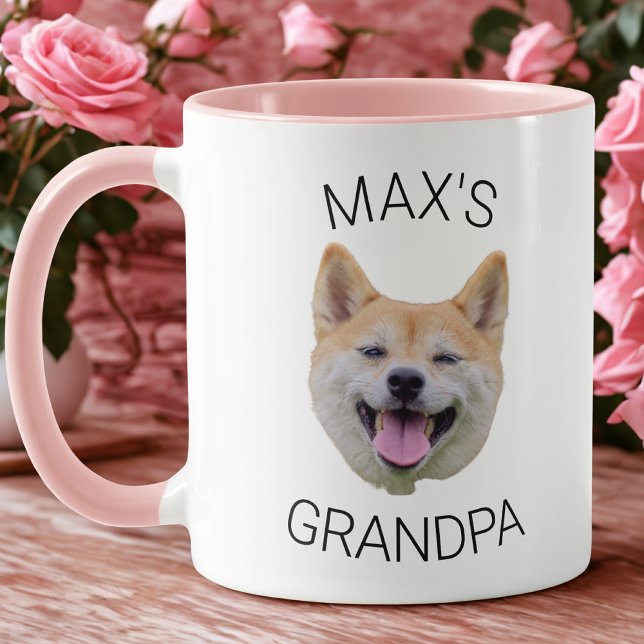 Caneca de Café com Rosto de Cachorro Personalizado (Criador carregado)