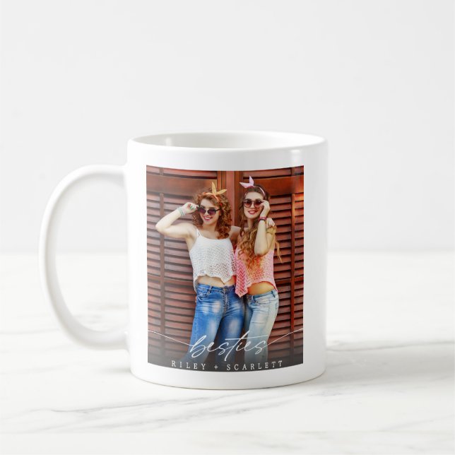 Caneca de Café com Roteiro de Foto de Melhores Ami (Esquerda)