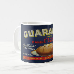 Caneca de Café com Rótulo de Batata de Idaho