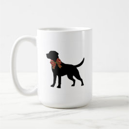 Caneca de Café com Silhueta de Cachorro Labrador R