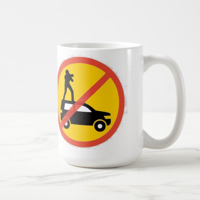 Caneca de café com sinal Euro sem teto (Direita)