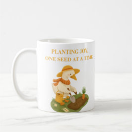 Caneca de Café com Slogan de Jardim de Alegria de 