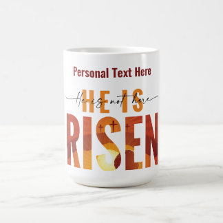 Caneca de Café com Texto Personalizado Fé Ele Ress