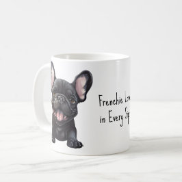 Caneca De Café Com texto personalizado, 🐶 filhote francês