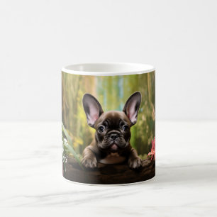 Caneca De Café Com texto personalizado, 🐶 filhote francês