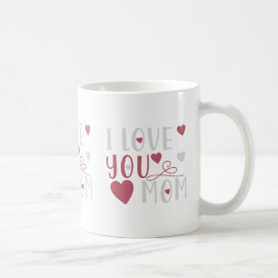 Caneca de Café com Tipografia Rosa para Mãe Alemã 