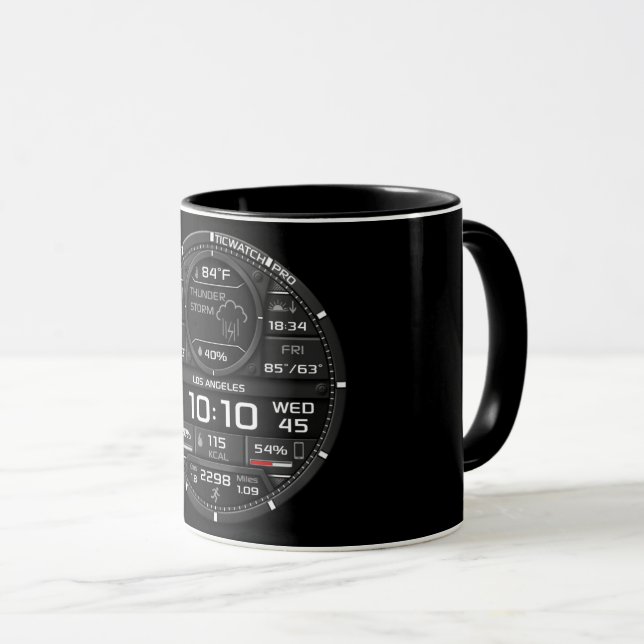 Caneca de Café com um Design Humorístico (Frente Esquerda)