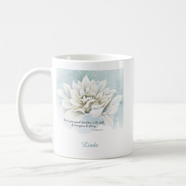 Caneca de café com versículo bíblico (Esquerda)