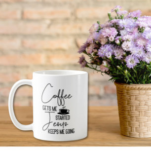 Caneca de Café com Versículo Bíblico