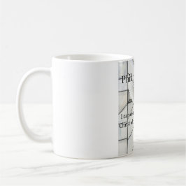 Caneca de Café com Versículo Bíblico Filipenses 4: