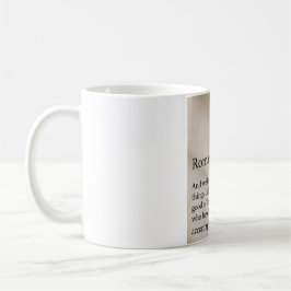 Caneca de café com versículo bíblico Romanos 8:28