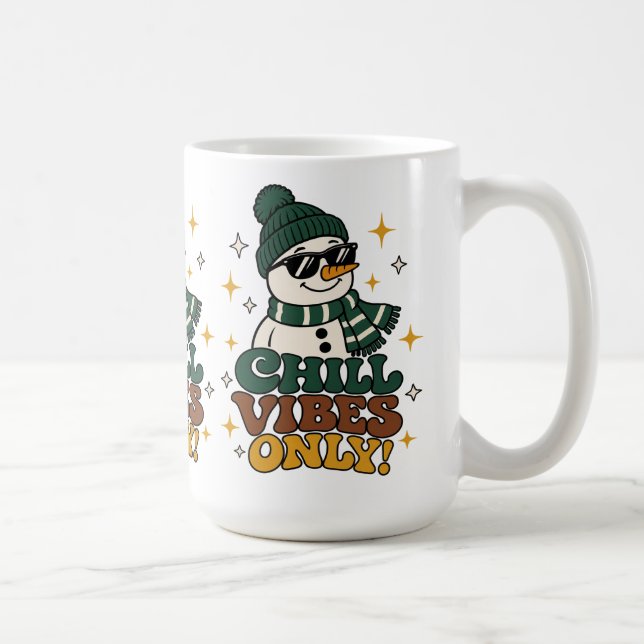Caneca de Café com Vibrações Frias de Boneco de Ne (Direita)