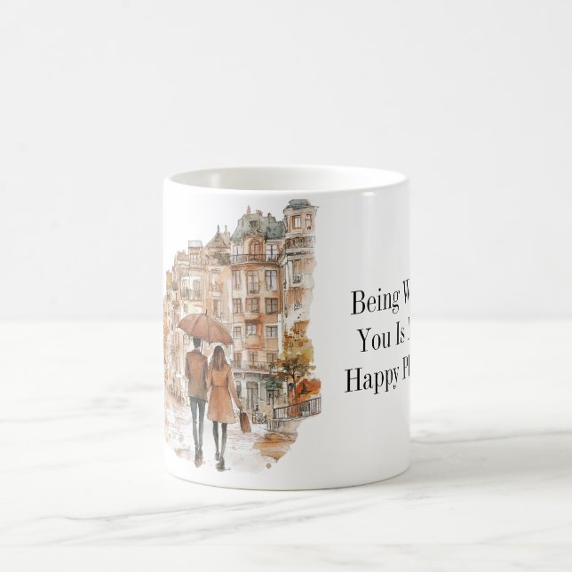 Caneca De Café Com Você É Meu Lugar Feliz (Centro)