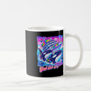 Caneca De Café Coma a baleia rica dos anos 90 Orca Funny Whale An