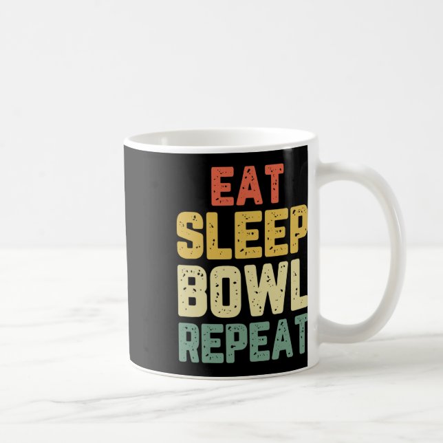 Caneca De Café Coma a bola de sono Repetir a Boliche da testa (Direita)