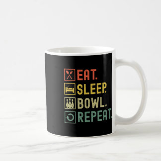Caneca De Café Coma a bola do sono Repita a Boliche engraçada