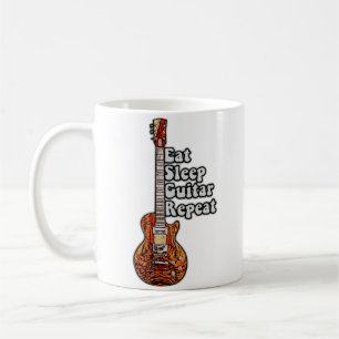 Caneca De Café Coma a guitarra de sono, repita.