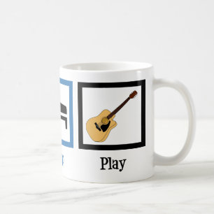 Caneca De Café Coma a guitarra do jogo do sono