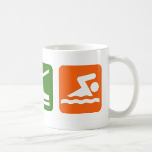 Caneca De Café Coma a natação do sono