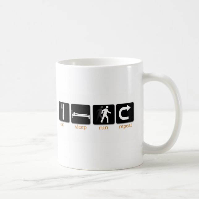 Caneca De Café Coma a repetição do funcionamento do sono (Direita)