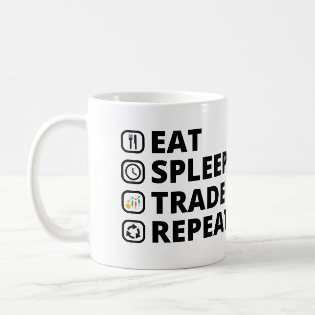 Caneca De Café Coma a troca do sono. Ofertas Forex Trading (Esquerda)