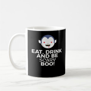 Caneca De Café Coma Beba Boo Assustador Design Criativo Halloween