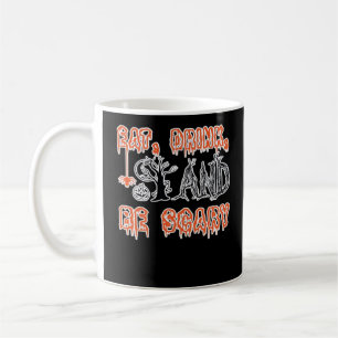 Caneca De Café Coma, Beba E Seja Assustador Clássico Criativo Cas