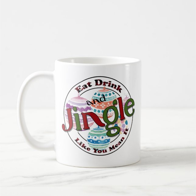 Caneca De Café Coma Bebida e Jingle (Esquerda)