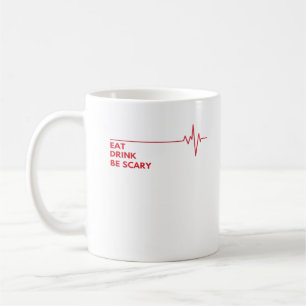Caneca De Café Coma Bebida Seja Legal E Assustadora