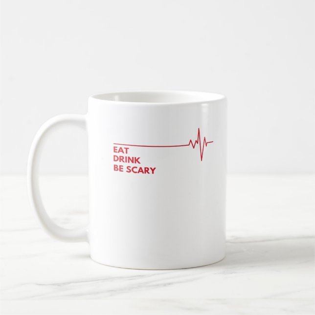 Caneca De Café Coma Bebida Seja Legal E Assustadora (Esquerda)