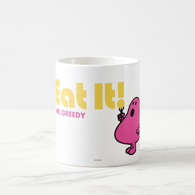 Caneca De Café Coma Com O Sr. Greedy (Centro)