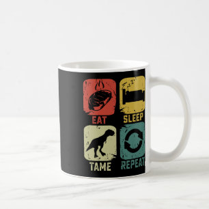 Caneca De Café Coma Dorme Domar Repita Dinossauro Jogos Geektudo 