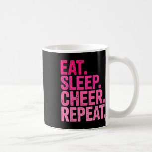 Caneca De Café Coma Dormir Aplaudir Repetir Cheerleading Para Tre