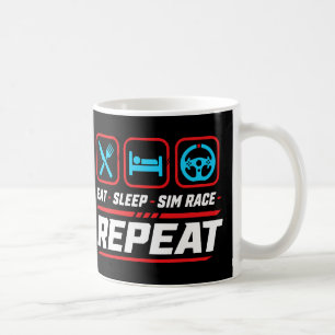 Caneca De Café Coma dormir corrida sim repetir para fãs de corrid