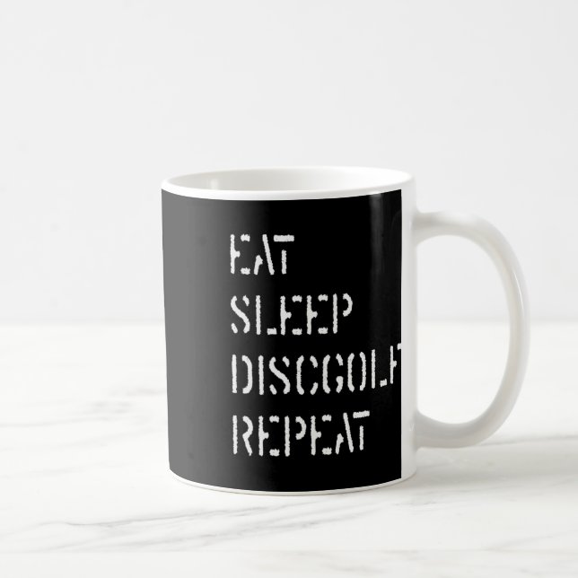 Caneca De Café Coma Dormir Disc Golf Repita _1  (Direita)